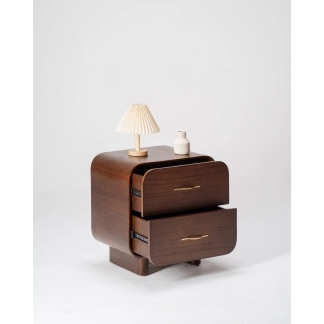 Elegant Teak Wood Drawer Cabinet for Modern Bedroom Spaces