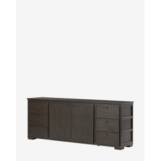 Modern Solid Wood Sideboard Cabinet Wooden Storage Console Table