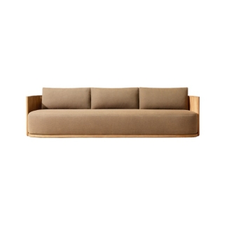 Solid Teak Wood Outdoor Sofa Patio Garden Lounge Furniture for Villa
