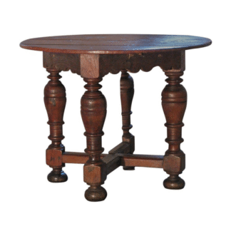 Solid Teak Wood Round Dining Table Pedestal Base Indoor Furniture Durable Stable Custom Size