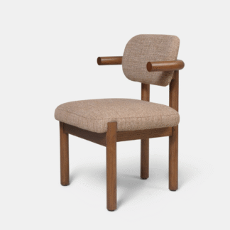 Solid Teak Wood Dining Chair Upholstered Restaurant Cafe Hotel Chair Modern Hospitality Furniture