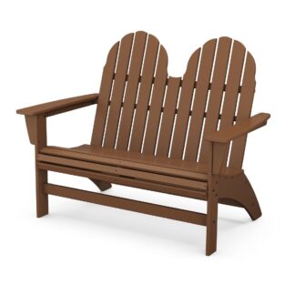 Traditional Solid Teak Wood Garden Loveseat Bench