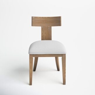 Minimalist Solid Teak Wood Upholstered Kitchen Chair