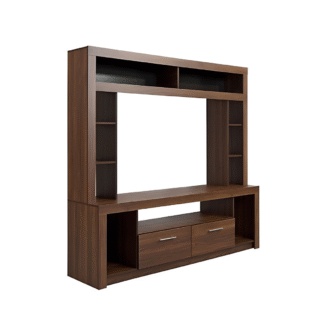 Modern Solid Teak TV Entertainment Unit Wooden Media Wall Cabinet Living Room Furniture