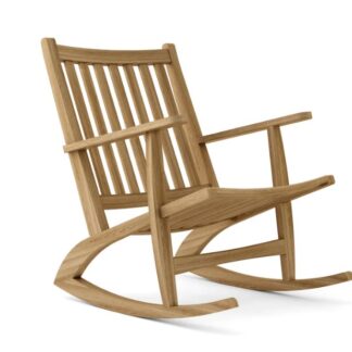 Durable Crafted Teak Wood Rocking Armchair Heavy Duty Garden Seat