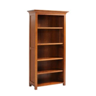 Modern Solid Teak Tall Bookcase Open Wooden Storage Shelf for Home Hotel Furniture