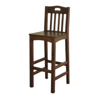 Classic Solid Teak Wood Bar Chair Wooden High Stool for Restaurant Cafe Hotel Hospitality Furniture