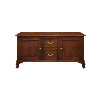 Solid Teak TV Cabinet Wooden Sideboard Storage Console Luxury Living Room Furniture