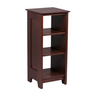 Solid Teak Wooden Side Shelf Storage Rack End Table for Living Room Hotel Furniture