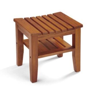 Solid Teak Wood Side Table Outdoor Patio End Table Garden Stool Poolside Furniture