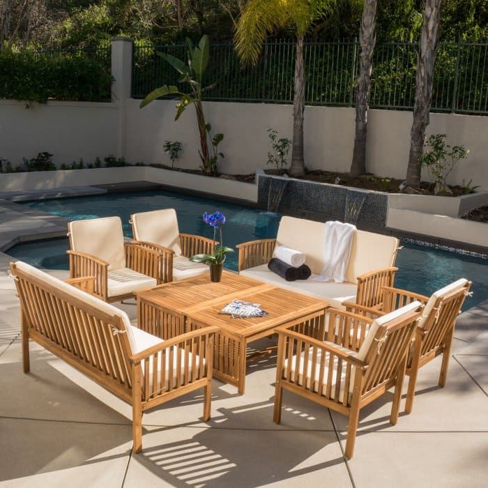 Teak Garden Set Outdoor Patio