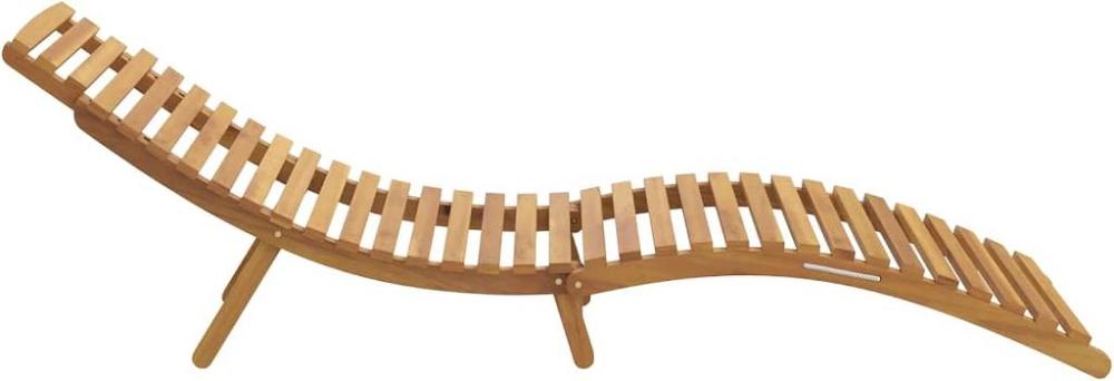 Ergonomic Folding Teak Sun Lounger_A - Image 4