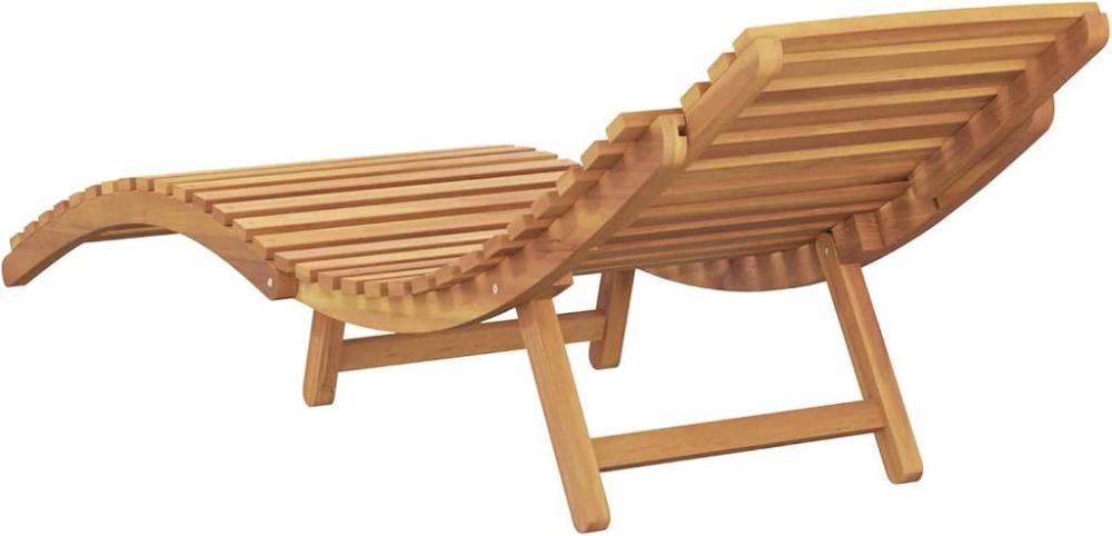 Ergonomic Folding Teak Sun Lounger_A - Image 2