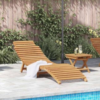 Ergonomic Folding Teak Sun Lounger_A