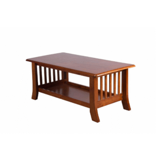 Solid Teak Wood Coffee Table with Storage Shelf Modern Living Room Center Table Air Dried Teak