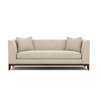 Modern Fabric Sofa 3 Seater Solid Wood Apartment Living Room Hotel Villa Lounge Furniture