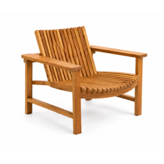Modern Teak Wood Outdoor Lounge Chair Set With Coffee Table For Luxury Resort Patio Garden And Poolside Relaxation