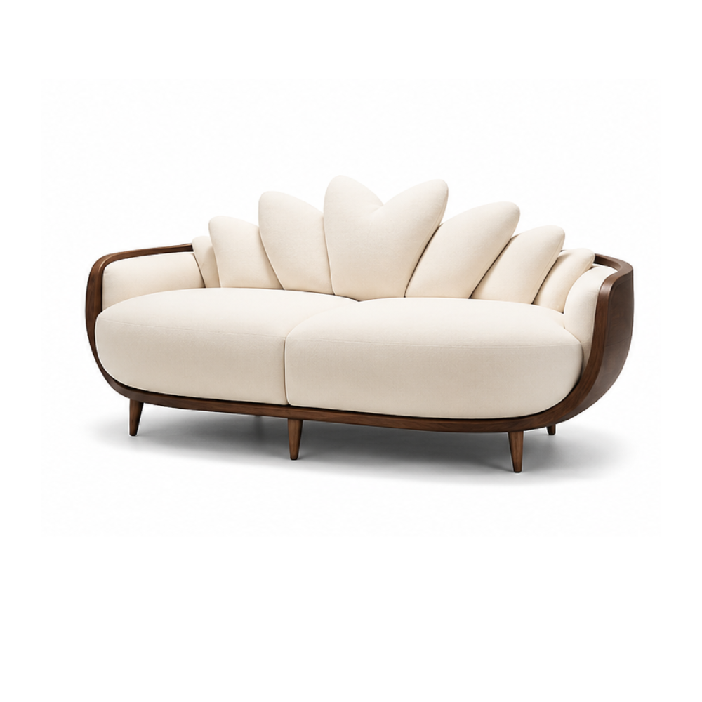 Premium Luxury Upholstered Sofa for Hotel Resort Villa Apartment Lobby Modern Living Room Solid Wood Furniture