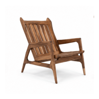Modern Solid Teak Wood Outdoor Lounge Chair Patio Garden Resort Hotel Villa Leisure Armchair Handmade Indonesia
