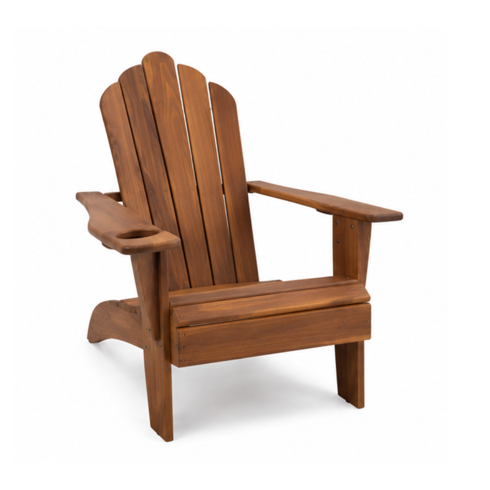 Modern Solid Teak Wood Outdoor Lounge Chair Wooden Leisure Chair for Garden Patio Hotel Villa