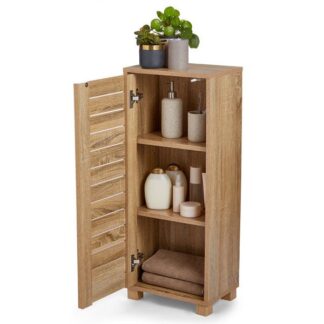 Velvet Sanded Teak Wood Utility Cabinet Triple Level Inner Deck Heavy Base Shampoo Storage Box