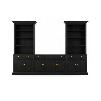 Classic Solid Teak Wood Entertainment Center TV Wall Unit Living Room Display Cabinet Storage Furniture Manufacture