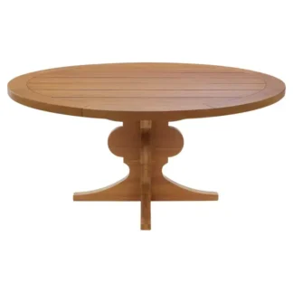 Luxury Solid Teak Round Outdoor Dining Table Modern Garden Patio Hotel Resort Villa Restaurant Teak Furniture