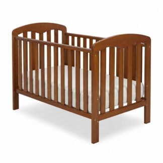 Modern Solid Wood Baby Crib with Mattress Safe Newborn Nursery Bed Furniture