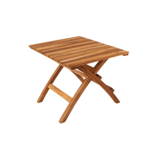 Solid Teak Folding Outdoor Table Portable Wooden Patio Garden Bistro Table for Hotel Villa Balcony Resort Furniture Supplier