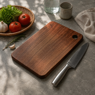 Teak Wood Cutting Board Solid Wood Chopping Board Kitchen Prep Serving Board for Home Cafe Restaurant Hotel Project