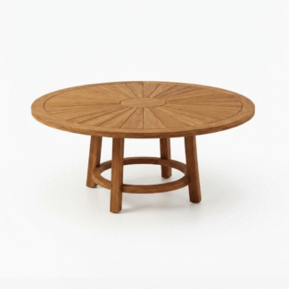 Modern Teak Wood Roun