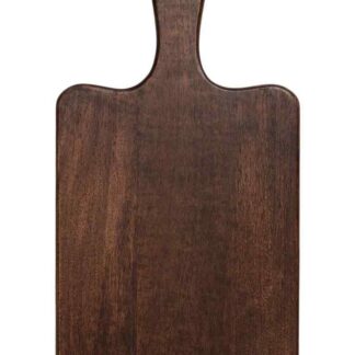 Solid Teak Wood Dark Brown Chopping Board Espresso Cutting Board with Hanging Handle