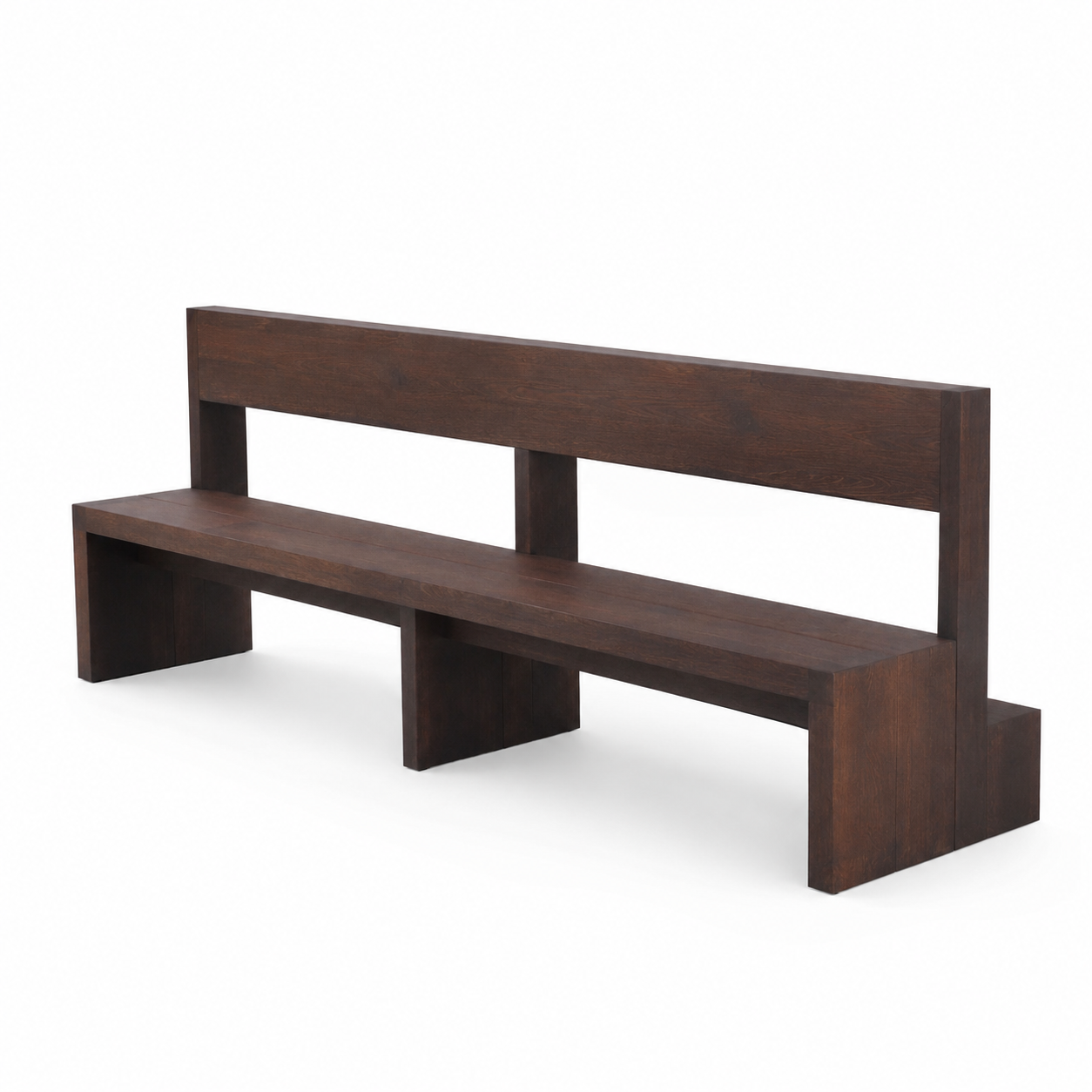Solid Wood Church Pew Bench with Backrest for Church Seating and Worship Hall