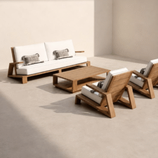 Solid Teak Outdoor Lounge Furniture Set