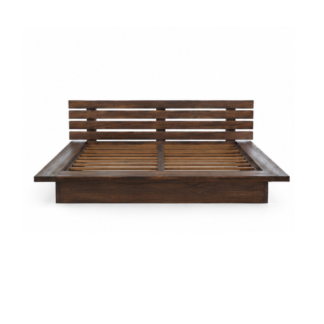 Teak Wood Platform Bed Modern