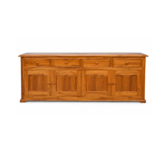 Solid Teak Wood Four Door Buffet
