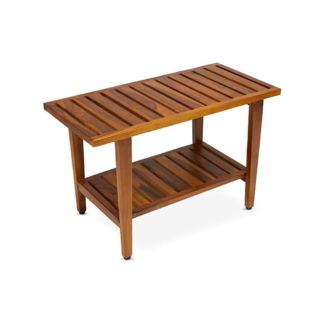 Solid Teak Wood Outdoor Bench Garden Patio