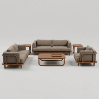 Solid Teak Wood Sofa Set