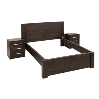 Teak Wood Bed Matching Nightstands