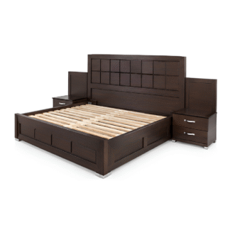 Custom Teak Wood Hotel Bed
