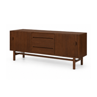 Solid Teak Wood Modern TV Sideboard