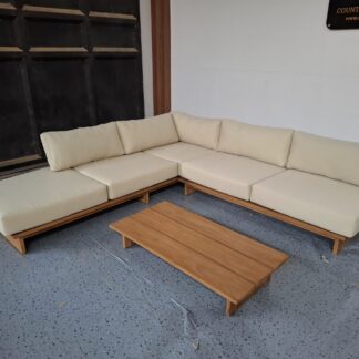 Teak Wood Indoor Corner Sofa