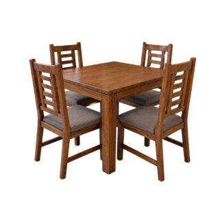 Wood Dining Table Set with 4 Chairs Wooden Dining