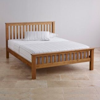 Teak Bed Frame Vertical Slatted