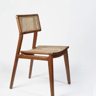 Teak Wood Chair Double Rattan