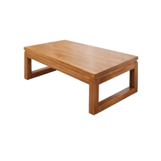 Solid Teak Wood Coffee Table Rectangular Living Room Center Table Minimalist Wooden Furniture