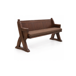 Teak wood Church Pew Bench with Cushion