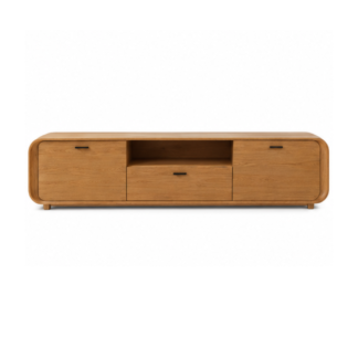 Modern Solid Teak Wood Buffet Tv