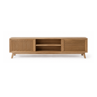 Modern Solid Wood TV Console Cabinet