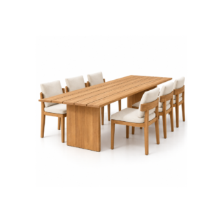 Outdoor Teak Wood Dining Table Set